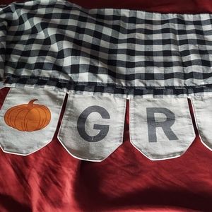 Long grateful banner fabric